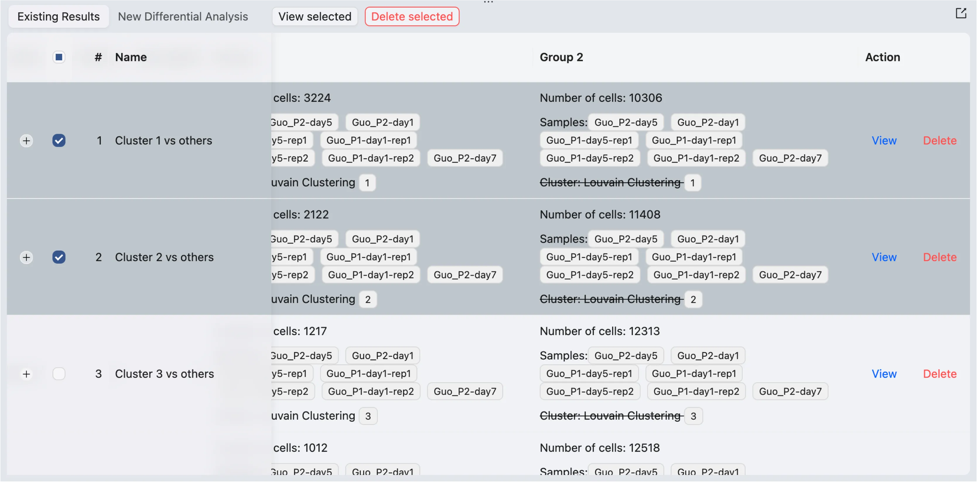 Existing Differential Expression Analyses Existing Differential Expression Analyses